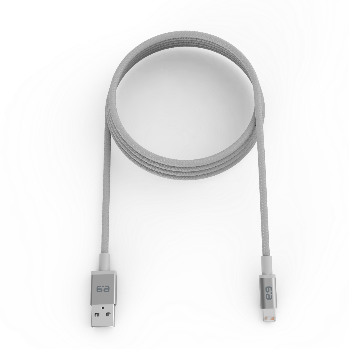 10ft Braided USB-A to Lightning Cable - Space Gray