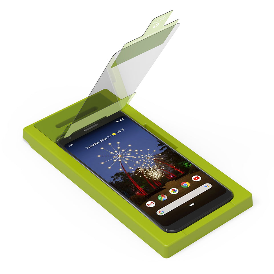 Google Pixel 3a XL High-Definition Glass Screen Protector with Alignment Tray