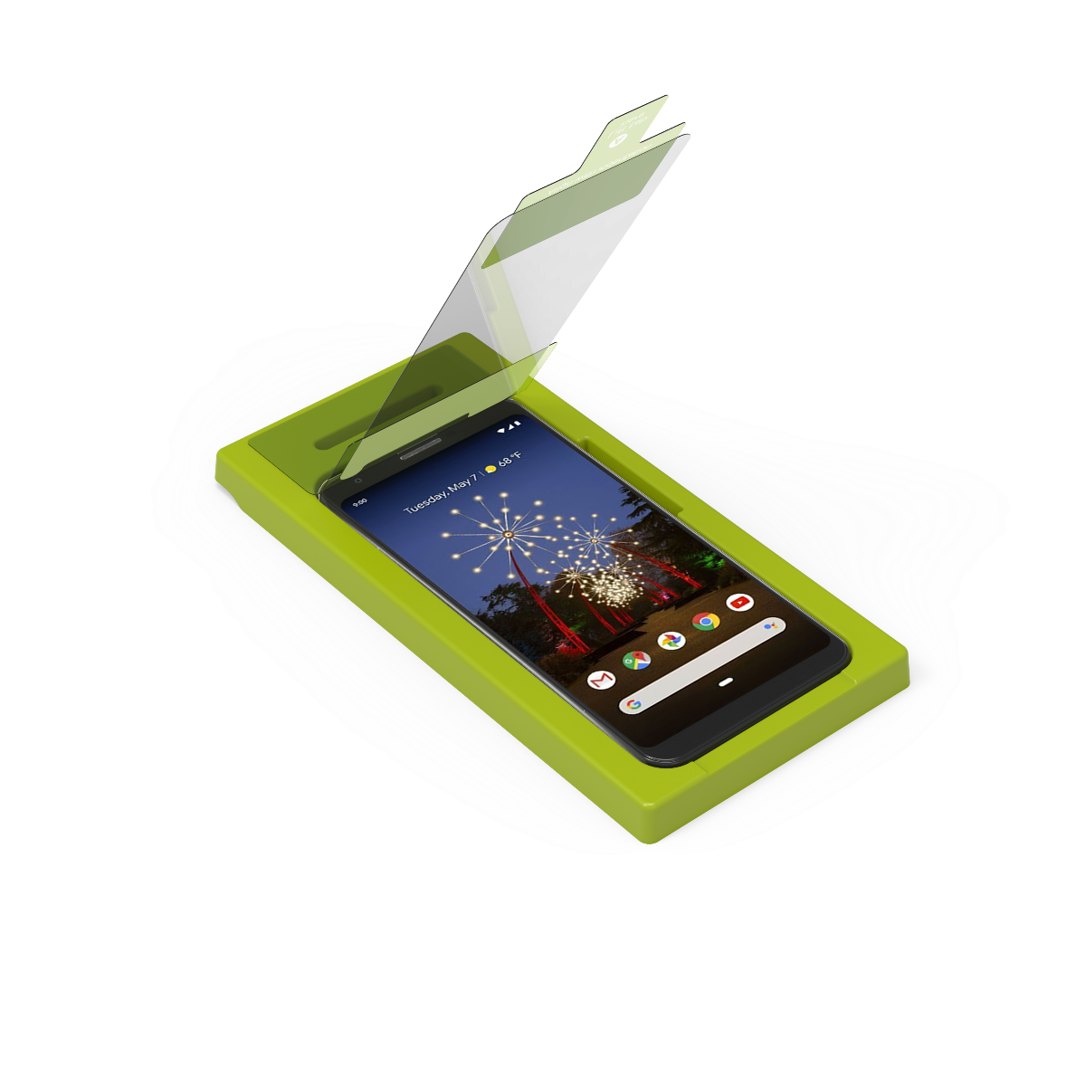 Google Pixel 3a XL Steel 360 Tempered Glass Screen Protector with Alignment Tray and Pure Pledge up to $100