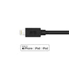 4ft Lightning to USB-A Round Cable - Black