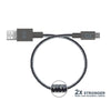 4ft Micro-USB to USB-A Metallic Braided Charge and Sync Cable - Slate