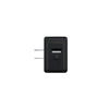 24W Micro USB + 1USB port Wall Charger - Black
