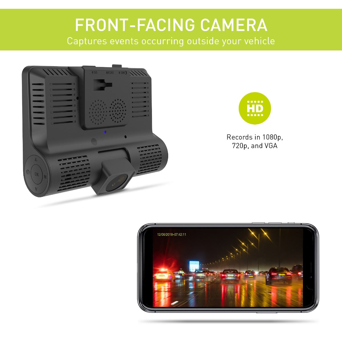 PureCam Connected Car Security System (16GB SD Card + FREE 3 Month 4G LTE Plan)
