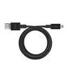 10ft Braided USB-A to Lightning Cable - Black