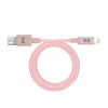 10ft Braided USB-A to Lightning Cable - Rose Gold