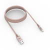 10ft Braided USB-A to Lightning Cable - Rose Gold