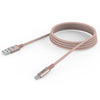 10ft Braided USB-A to Lightning Cable - Rose Gold