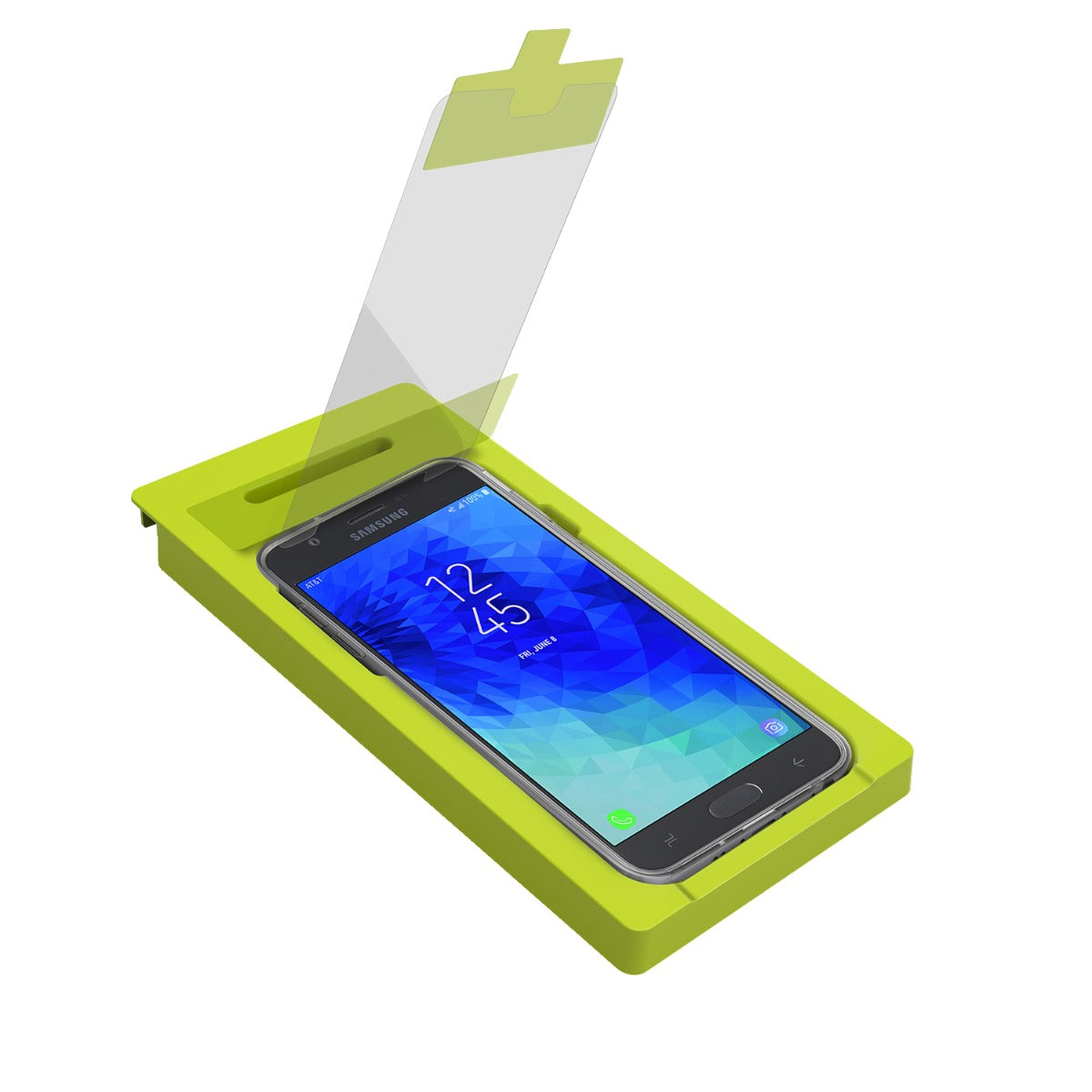 Samsung Galaxy J7 2018 High-Definition Glass Screen Protector with Alignment Tray