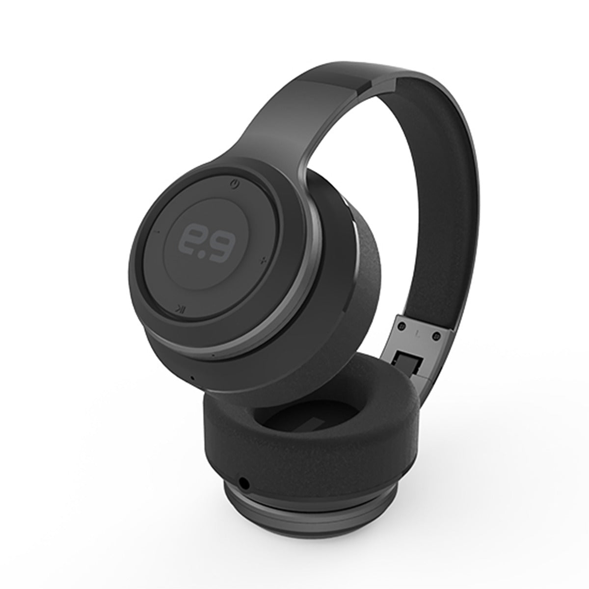 PureBoom Over the Ear Bluetooth Headphones with Pouch Gunmetal