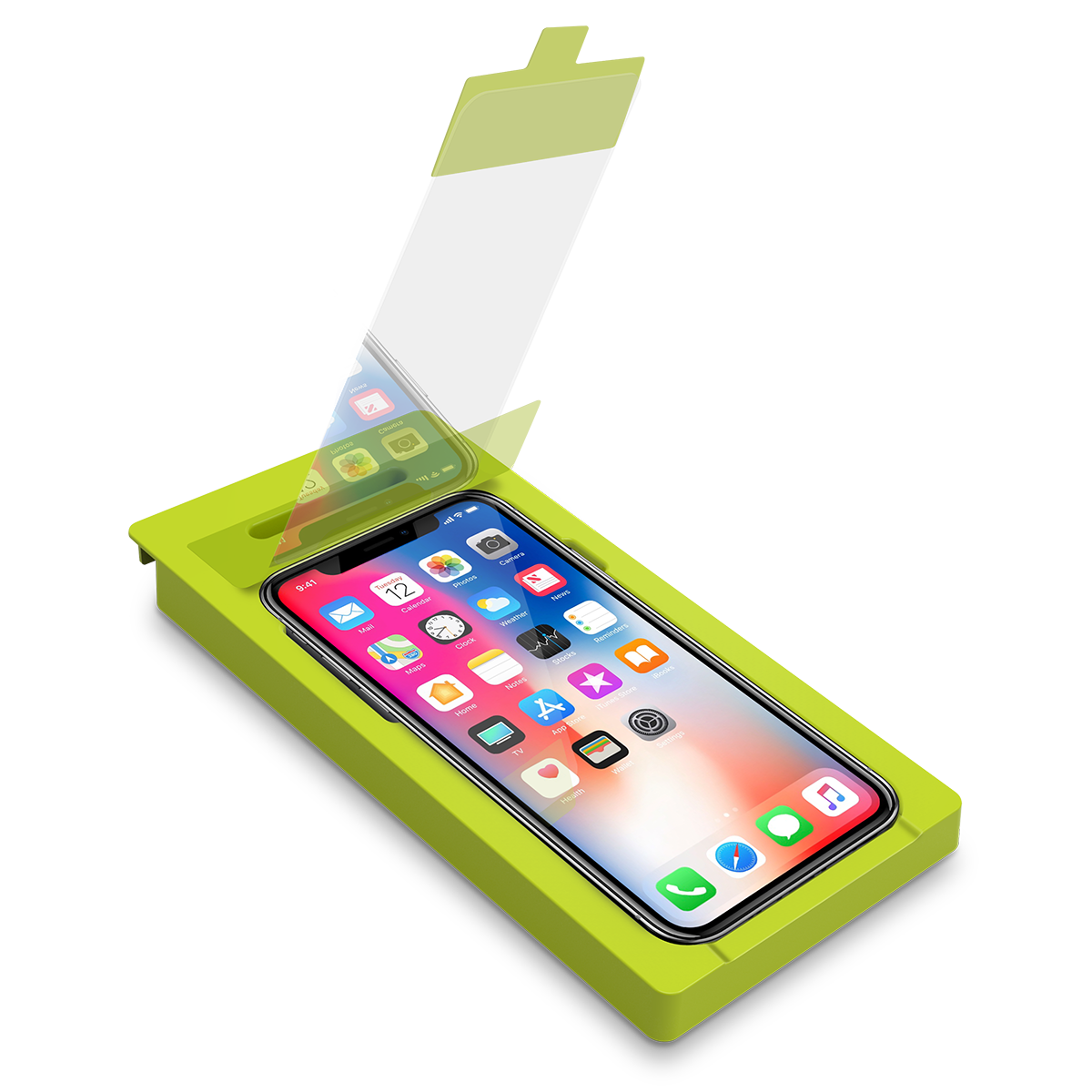 Apple iPhone Xs Max High-Definition Glass Screen Protector with Alignment Tray