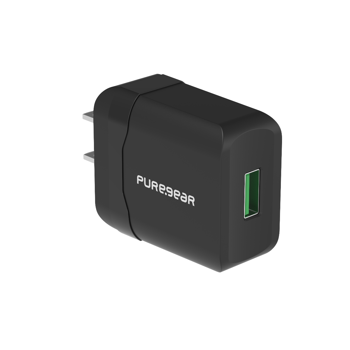 7.5W/10W Fast Wireless Charging Pad (Includes Wall Adapter) - Black