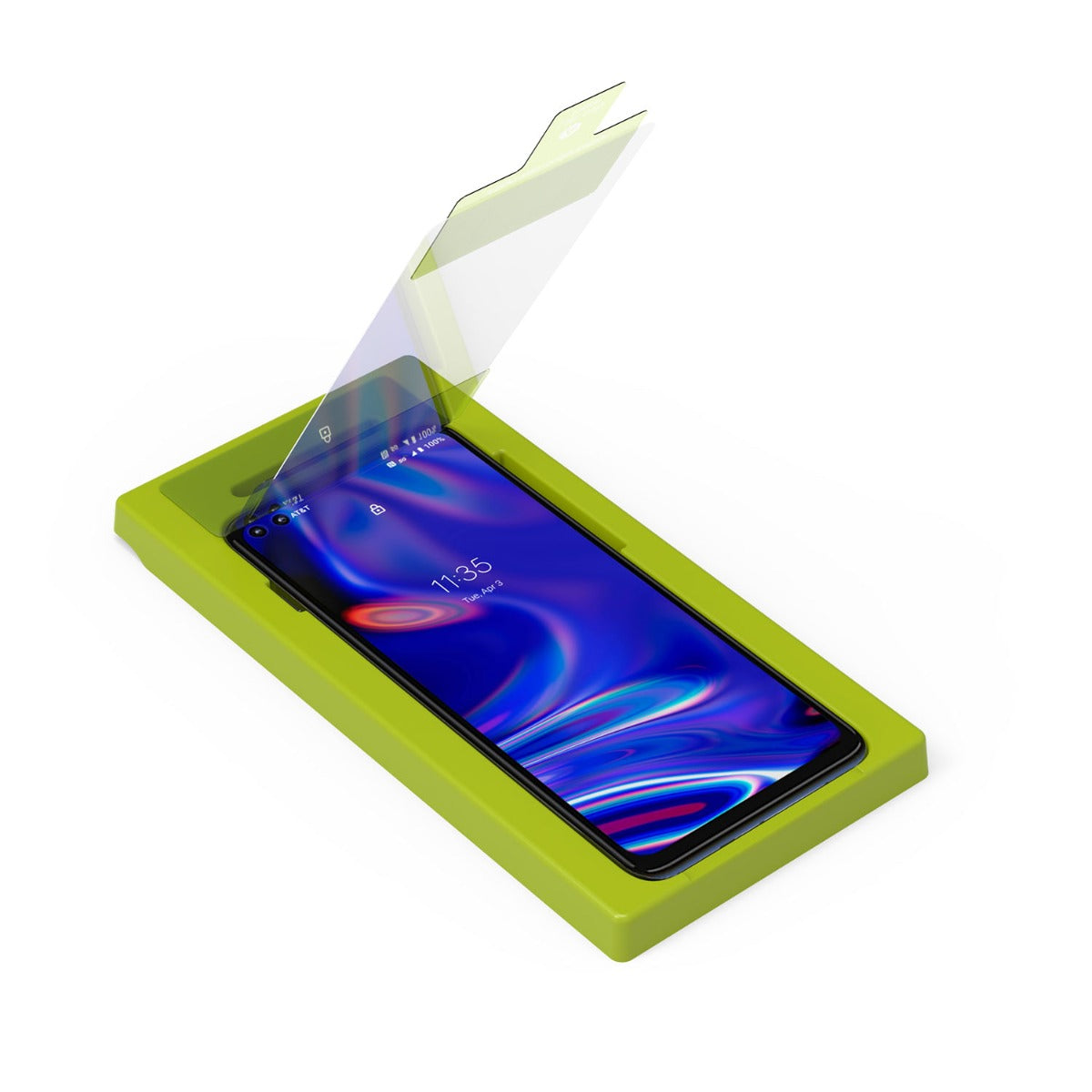 Motorola one 5G-one 5G UW High-Definition Glass Screen Protector with Alignment Tray